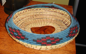 Pine Needle Basket with Weaving