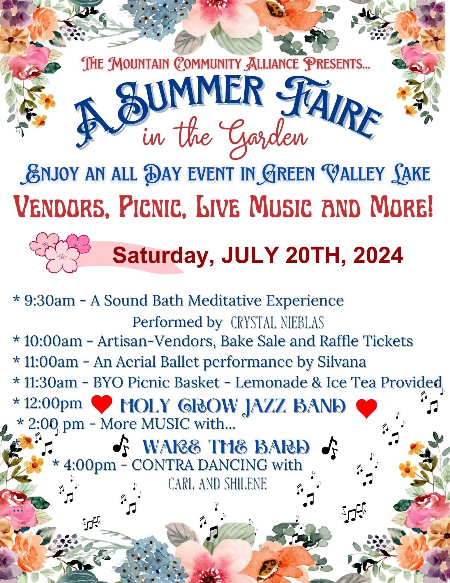 Upcoming Events – Green Valley Lake